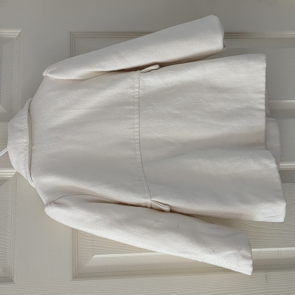 Old Navy Pea Coat, 5T, white - Picture 2 of 4